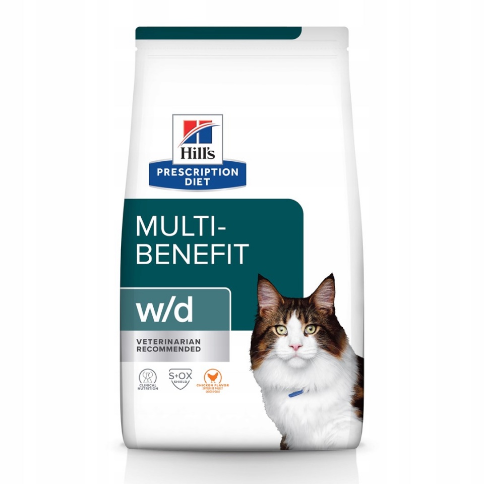 Hill's kuivtoit kassile PRESCRIPTION DIET Multi-Benefit Feline w/d, Chicken, 3kg