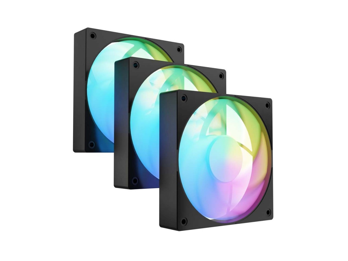 Fury korpuse jahutus Fan Sai S12 ARGB PWM must 3pack