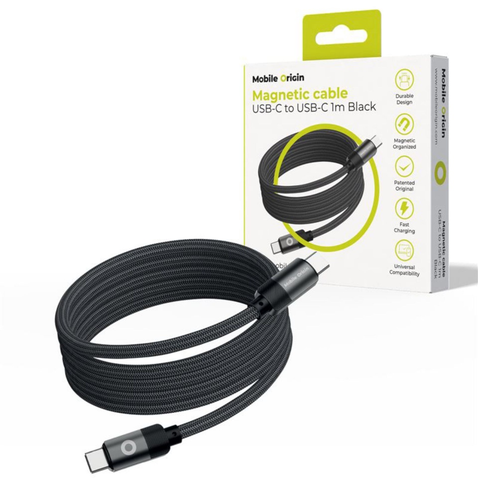 Mobile Origin laadimiskaabel Magnetic cable USB-C to USB-C must 1m