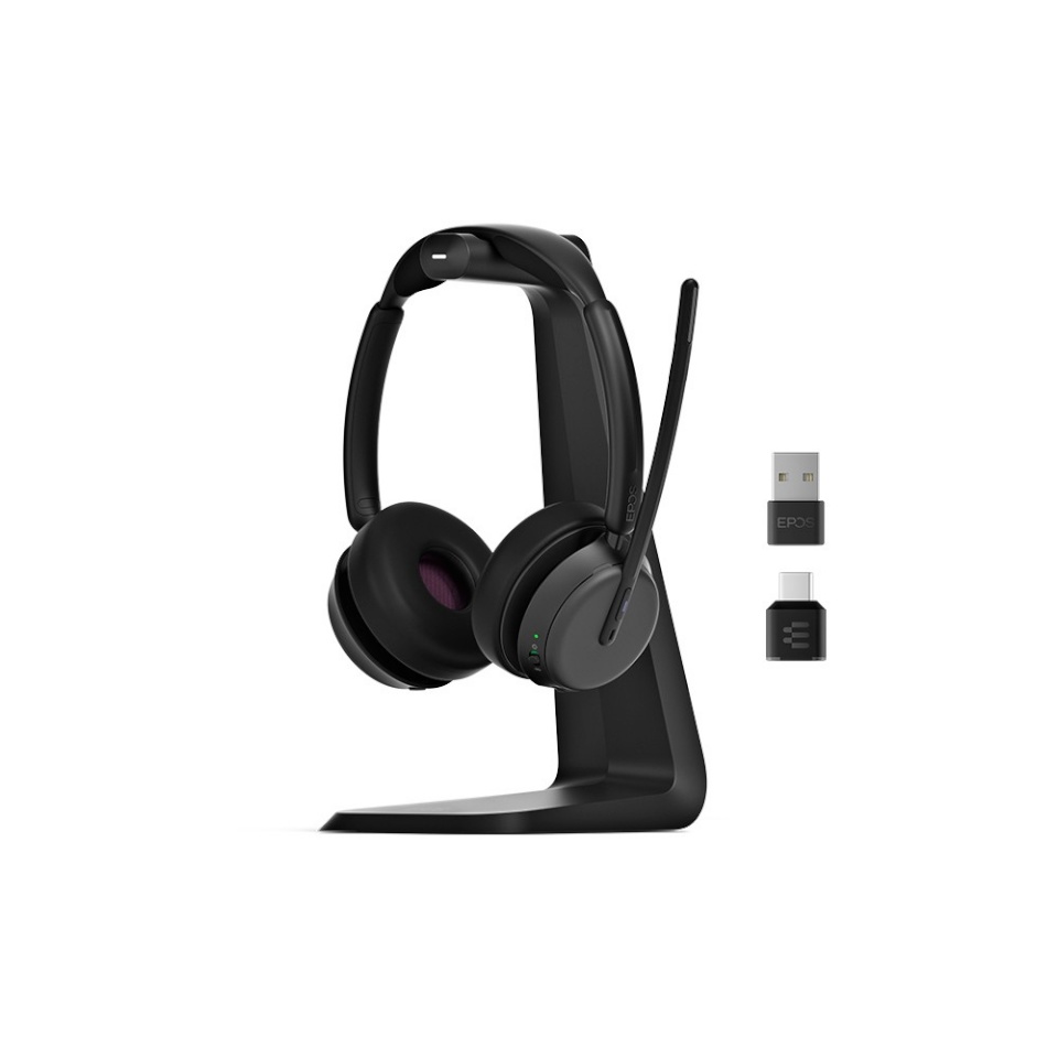  EPOS kõrvaklapid Headset Impact 1000 MS UC ANC WL USB-C+A Stand