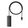 Baseus USB jagaja Lite Series Hub 4in1 USB to 4x USB 3.0, 1m (must)