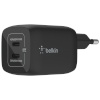 Belkin Wall Charger 2xUSB-C 65W PD 3.0, PPS, must WCH013vfBK
