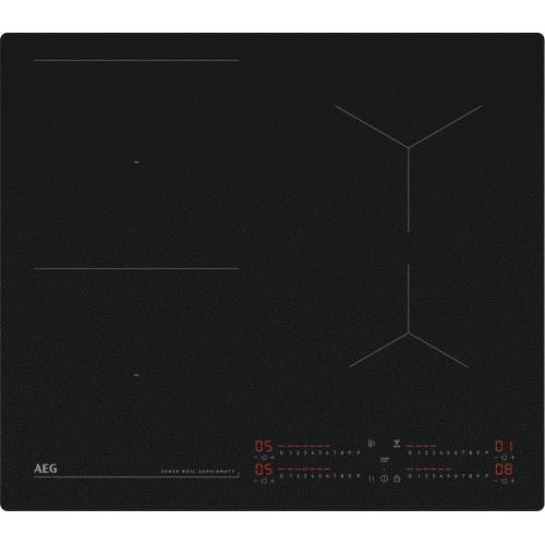 AEG integreeritav induktsioonpliidiplaat TI64IB10IZ 7000 Seeria SaphirMatt Hob2Hood, laius 58 cm, raamita, must