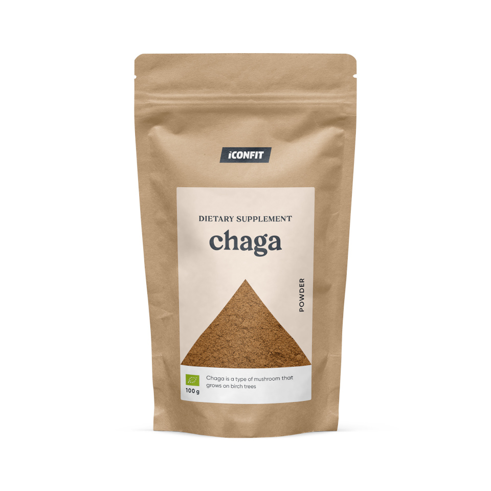 Iconfit chaga pulber, Organic, 100g