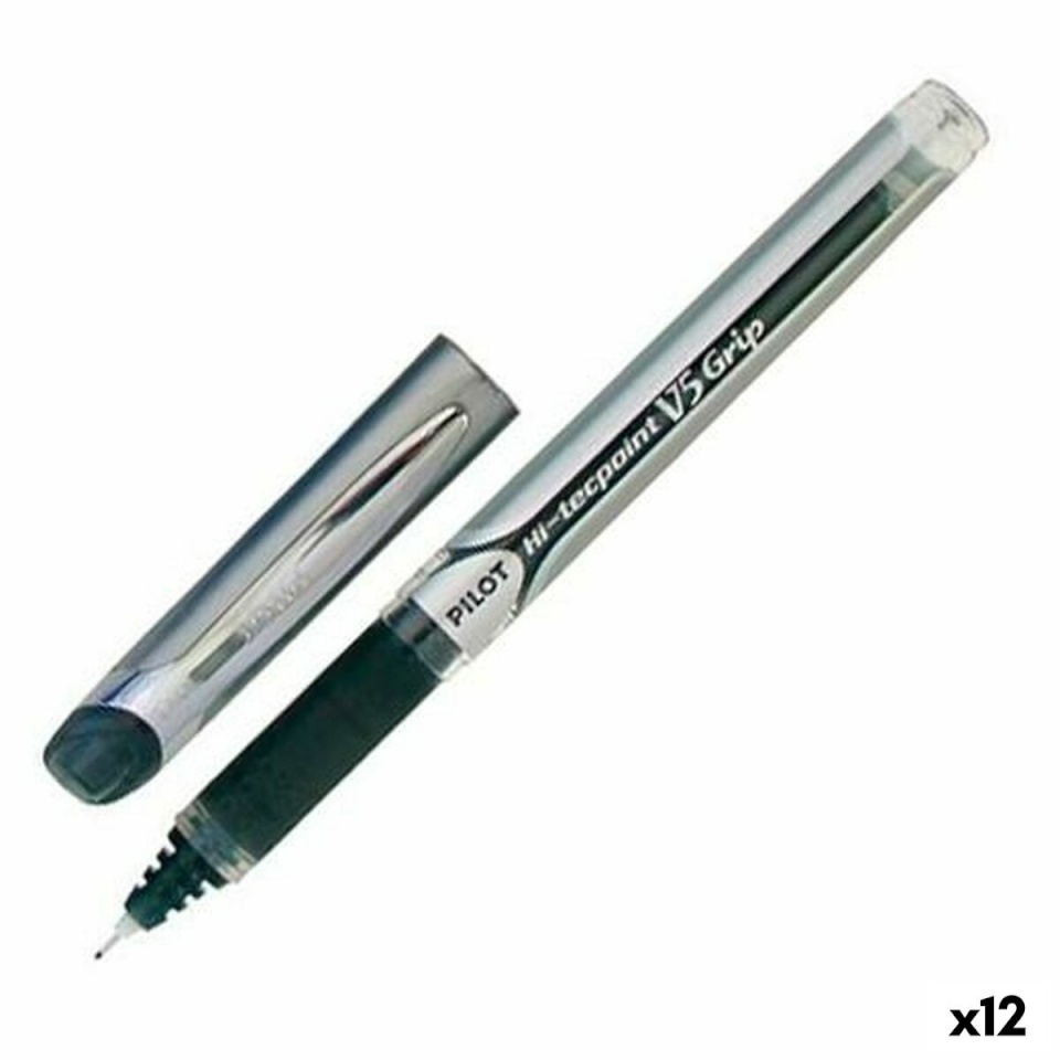 Pilot pastapliiats Roller V5 Grip must 0,3 mm 12tk