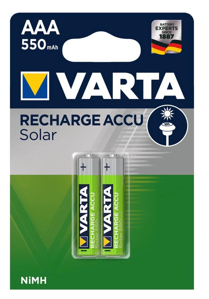 Varta akud Recharge Accu Solar AAA NiMH 550mAh, 2tk