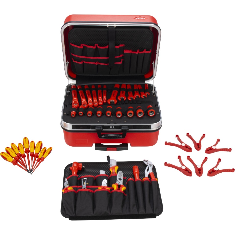 Knipex tööriistakomplekt tool case BIG Twin Move punane best