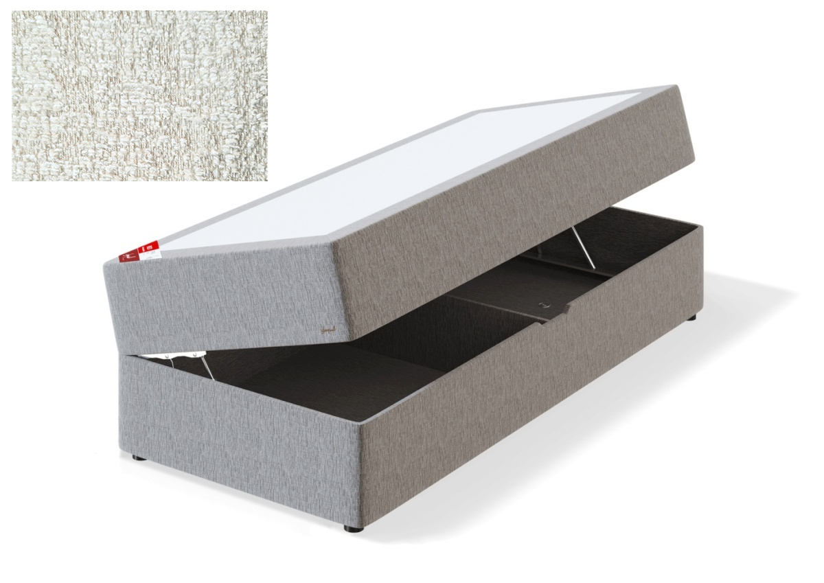 Sleepwell kušett panipaigaga RED POCKET STORAGE,  80x200x53cm, AVOLA beež, pehme