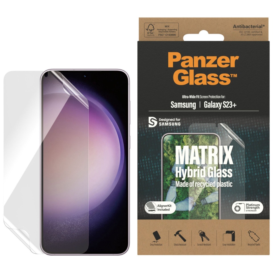 PanzerGlass ekraani kaitseklaas Matrix Hybrid Glass for Galaxy S23+