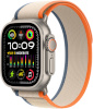 Apple Watch Ultra 2 GPS + Cellular 49mm Titanium Case with Orange/Beige Trail Loop, S/M