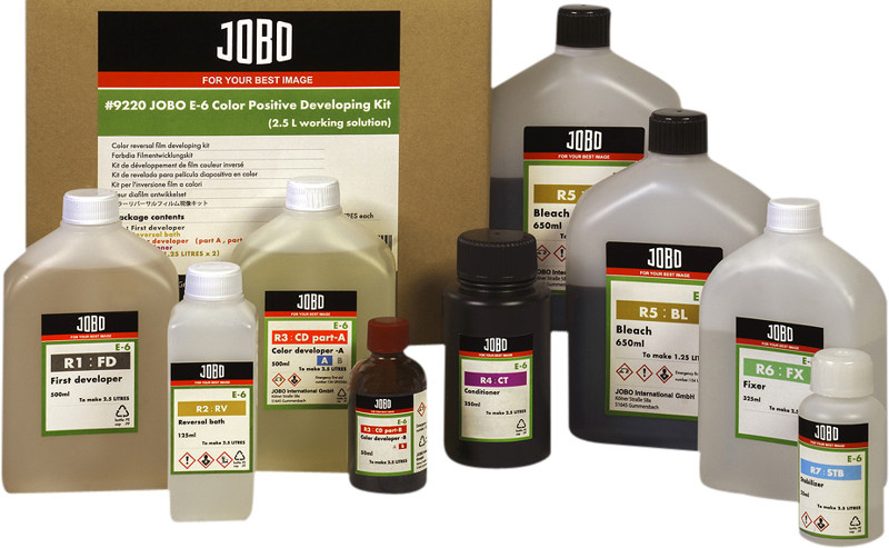 Jobo filmiilmutuskeemia komplekt E-6 Color Positive 2,5L