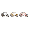 DKD Home Decor dekoratiivkuju kollane must oranž Jalgratas Vintage 16,5x5,5x9cm 3tk