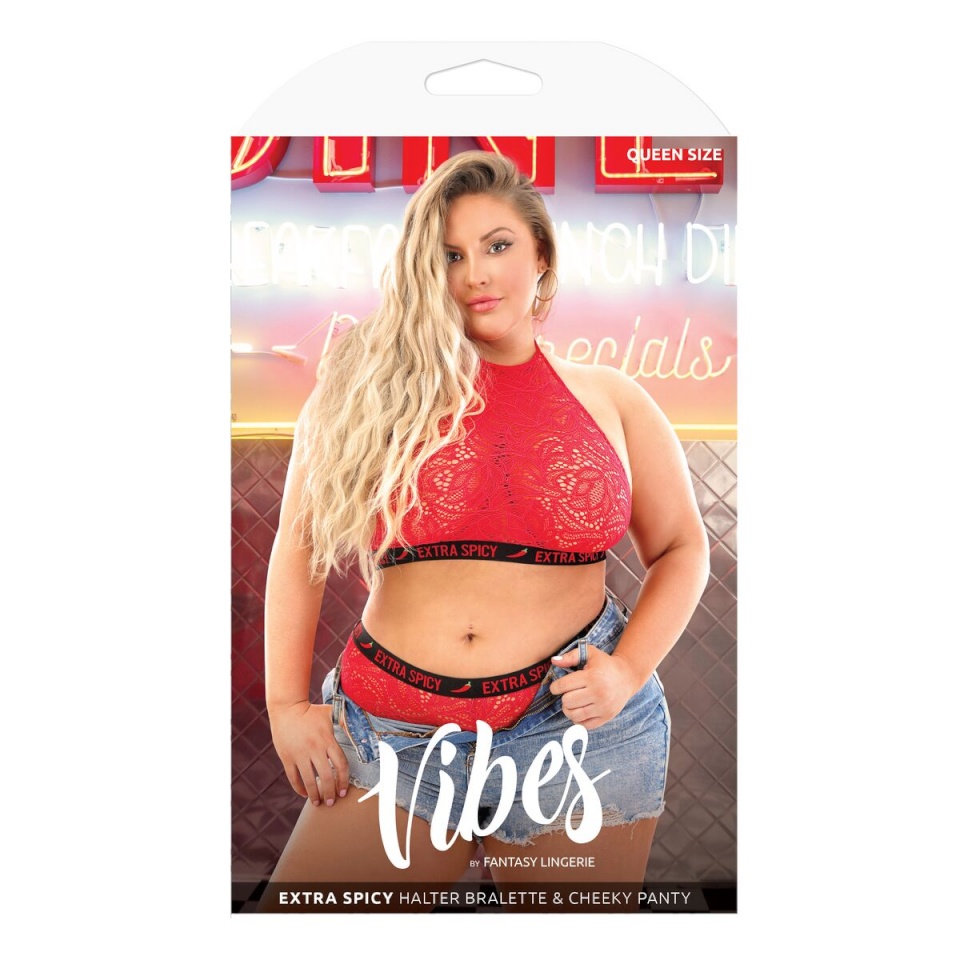 Fantasy Lingerie aluspesu komplekt punane (Queen size) (Queen)