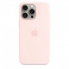 Apple kaitsekest Silicone Case with MagSafe for iPhone 15 Pro Max Light Pink, heleroosa