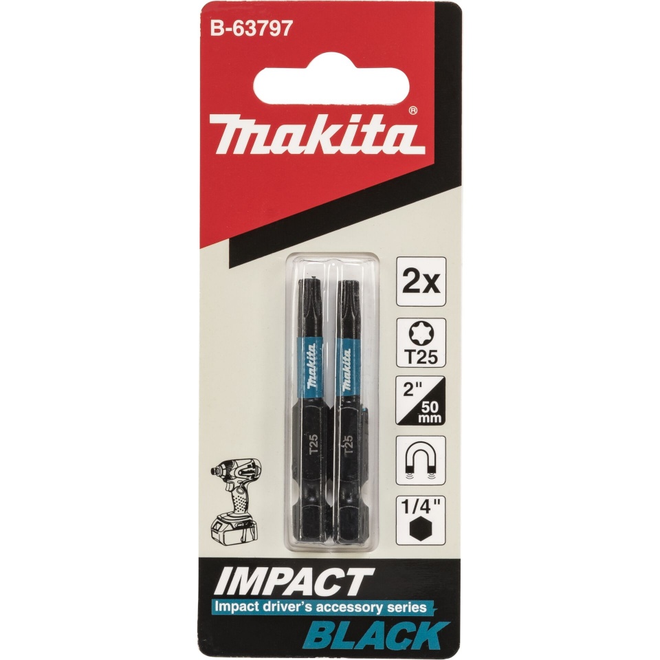Makita kruvikeerajate komplekt B-63797 Bit T25x50mm 2-osaline