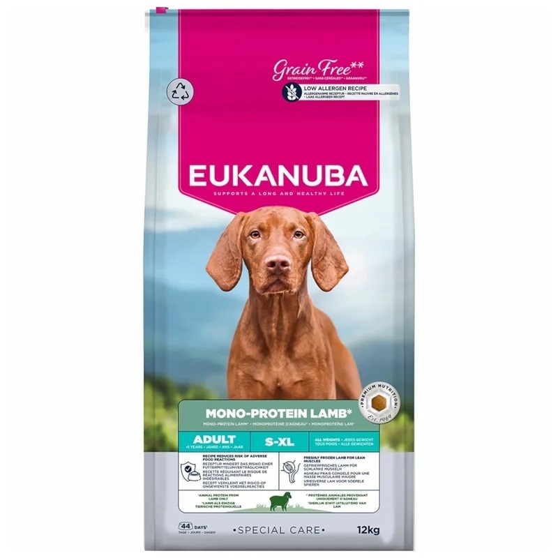 Eukanuba kuivtoit koerale Special Care Mono-Protein Adult Lamb Mono, 12kg