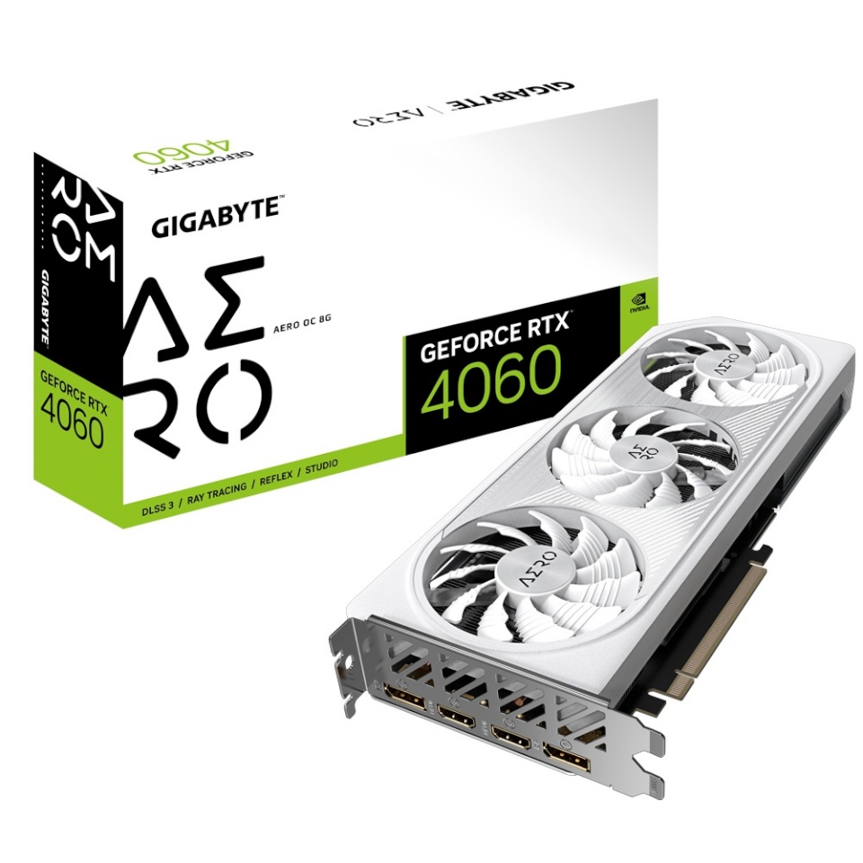 Gigabyte videokaart nVidia GeForce RTX 4060 AERO OC 8G