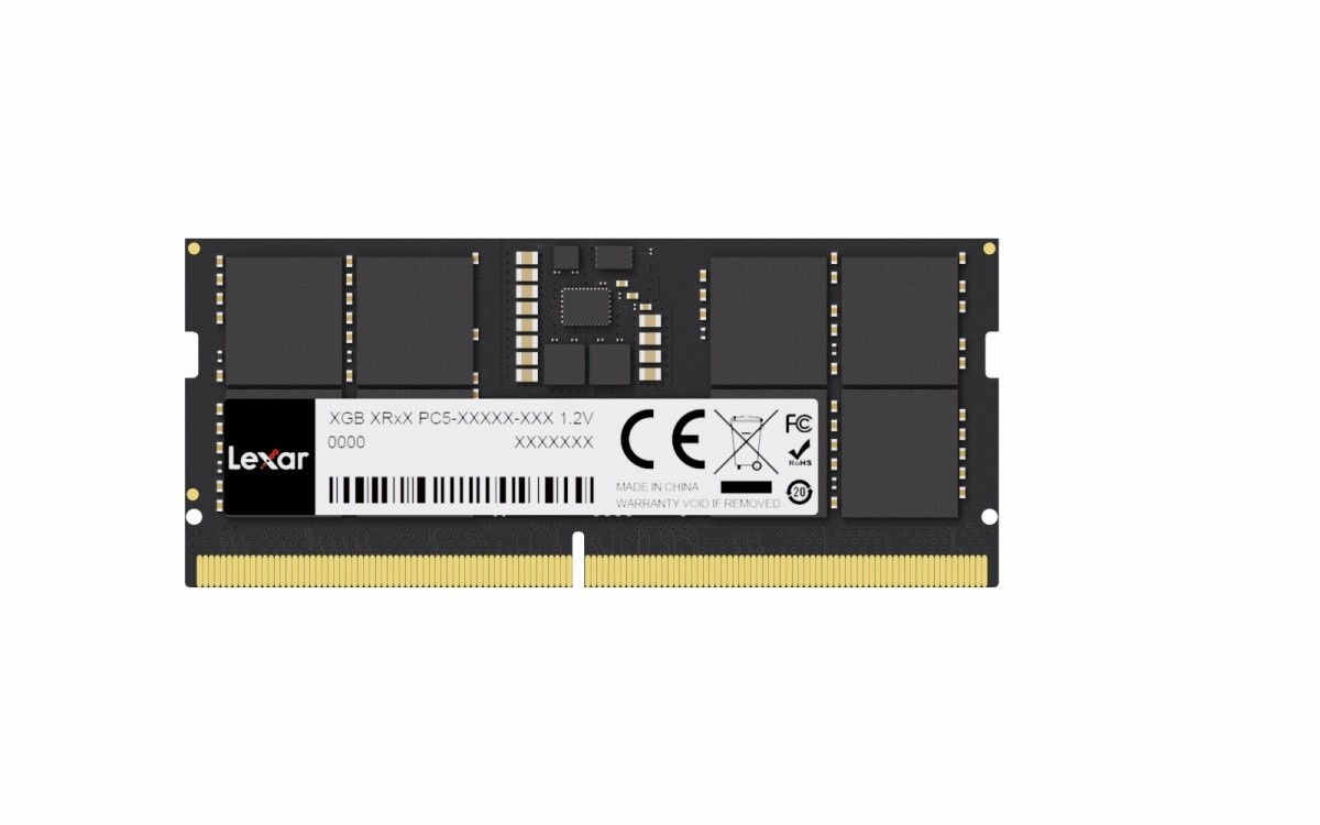 Lexar mälu DDR5 SO-DIMM 16GB1x16GB 4800 CL40