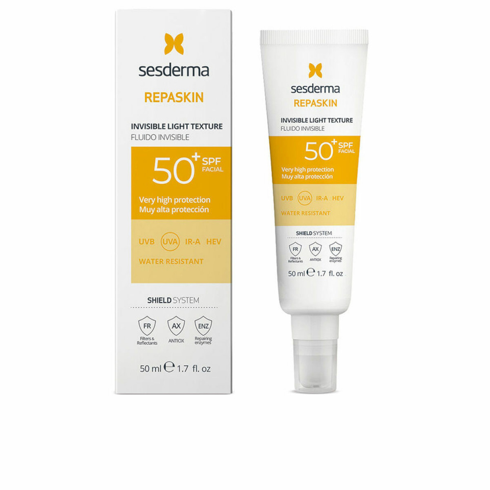 Sesderma päevituskreem näole REPASKIN SPF 50+ 50ml Vedelik Nähtamatud