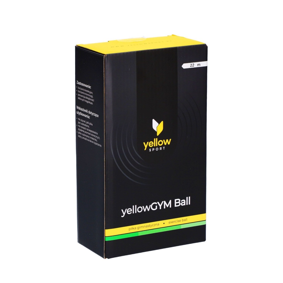 Yellow Sport Võimlemispall anti burst 22 cm roheline