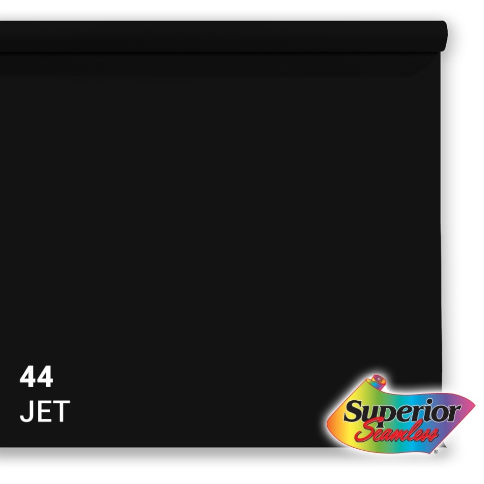 Superior taust Background Paper 44 Jet Black 2.72x11m