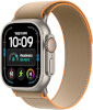 Apple Watch Ultra 4 49mm, GPS + Cellular, S/M, Natural Titanium, Sand Trail Loop, titaan/helepruun