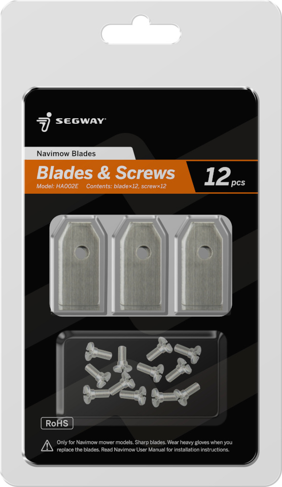Segway varuterad Navimow Blade Assembly, HA002E Spare Blades, 12tk