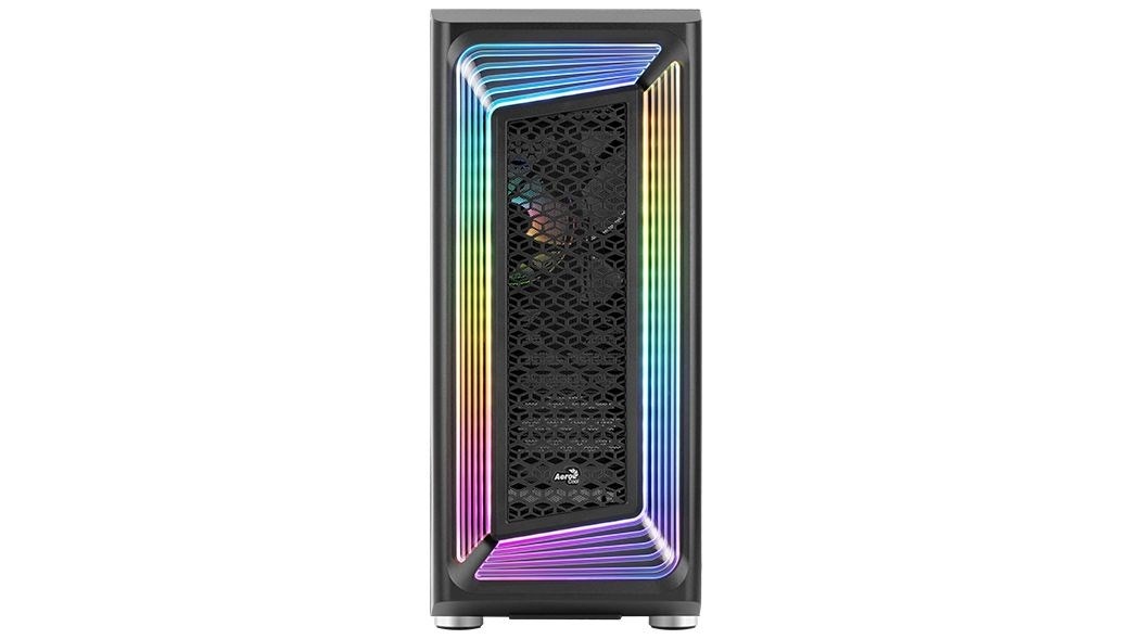 Aerocool korpus Interstellar-G-BK-v1 (must, Tempered Glass)