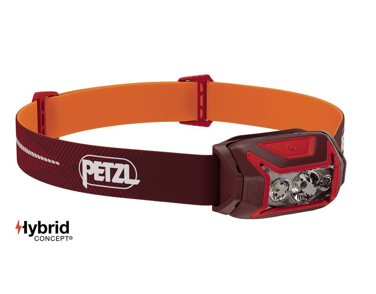Petzl pealamp ACTIK CORE Headlamp, 600 lm, tumepunane