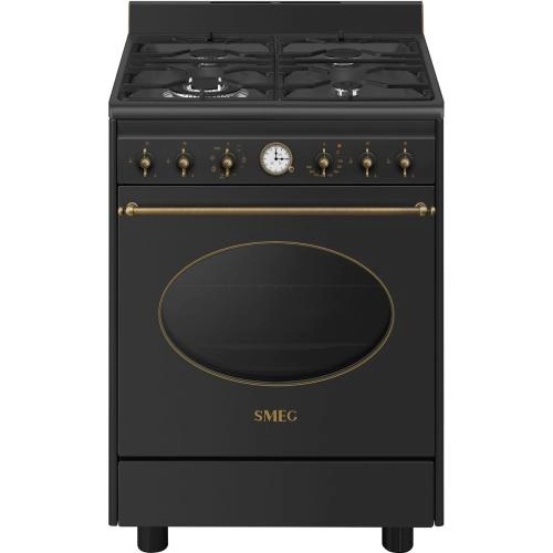 Smeg gaasipliit CO60GMAN2 Colonial, 4 x gaas, elektriahi, aurupuhastus, 60 cm, antratsiit