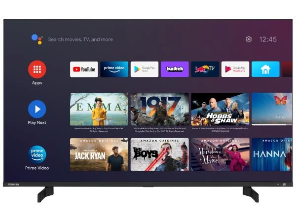 Toshiba televiisor 43" 43UA5D63DG 4K Smart, 3840x2160 Android