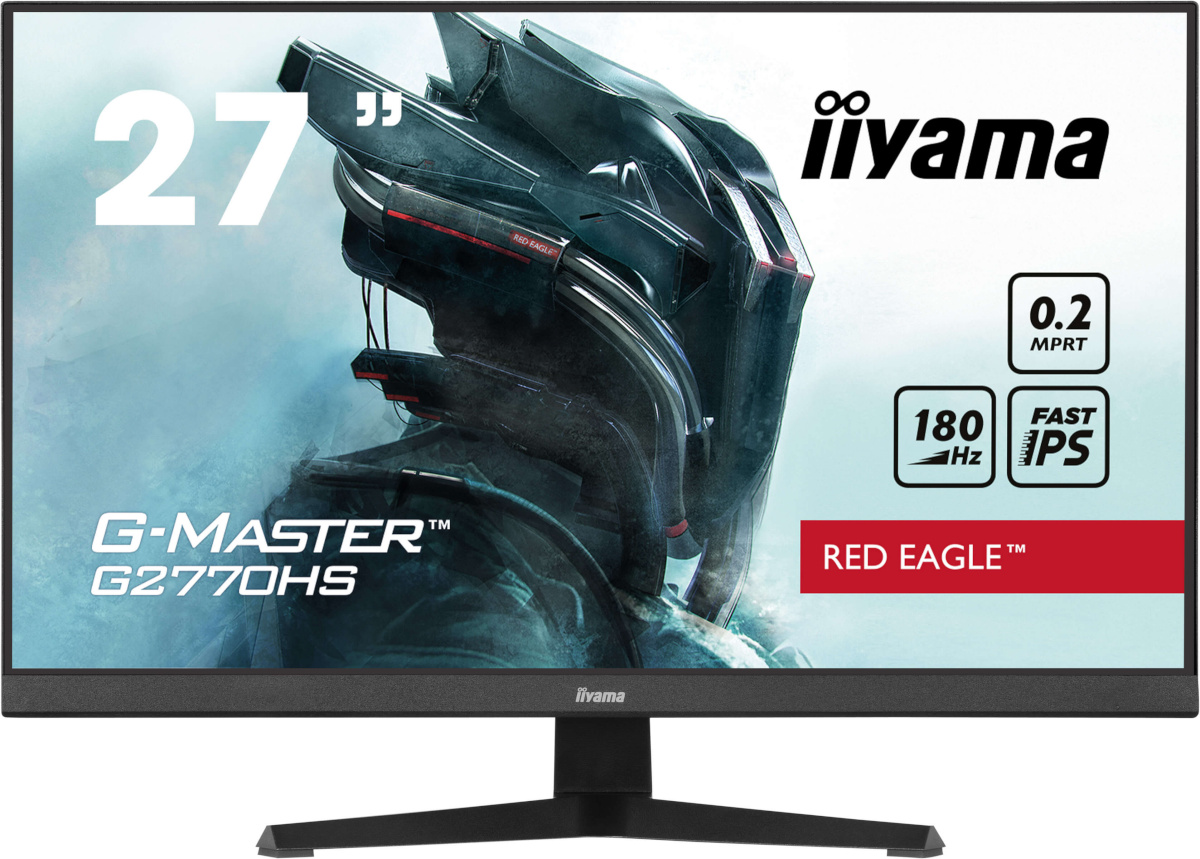 iiyama G-Master G2770HS-B1 Red Eagle - 24 inch - Full HD - IPS - 180 Hz (G2770HS-B1)
