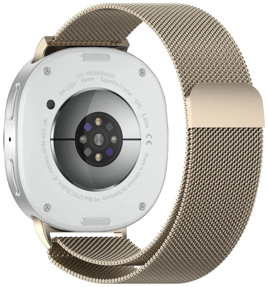 Tech-Protect kellarihm MilaneseBand Samsung Galaxy Watch8/8 Classic 40/44/46mm, starlight