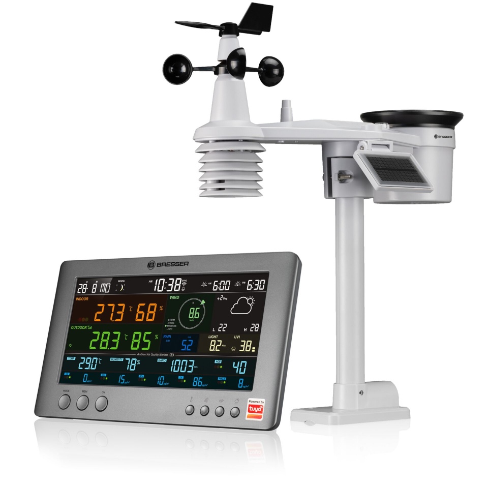 Bresser ilmajaam Smarte Tuya Profi-Wetter station mit 7-in-1-Sensor