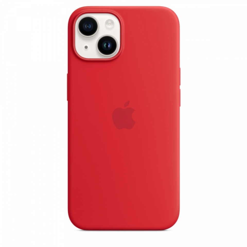 Apple kaitsekest Silicone case with MagSafe for iPhone 14 - (PRODUCT) RED punane