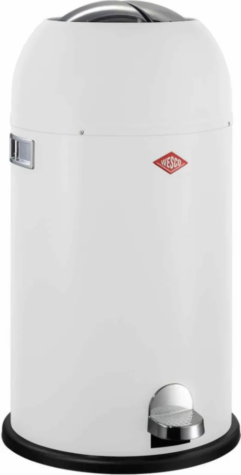 Wesco prügikast Kickmaster Soft White Matt, valge