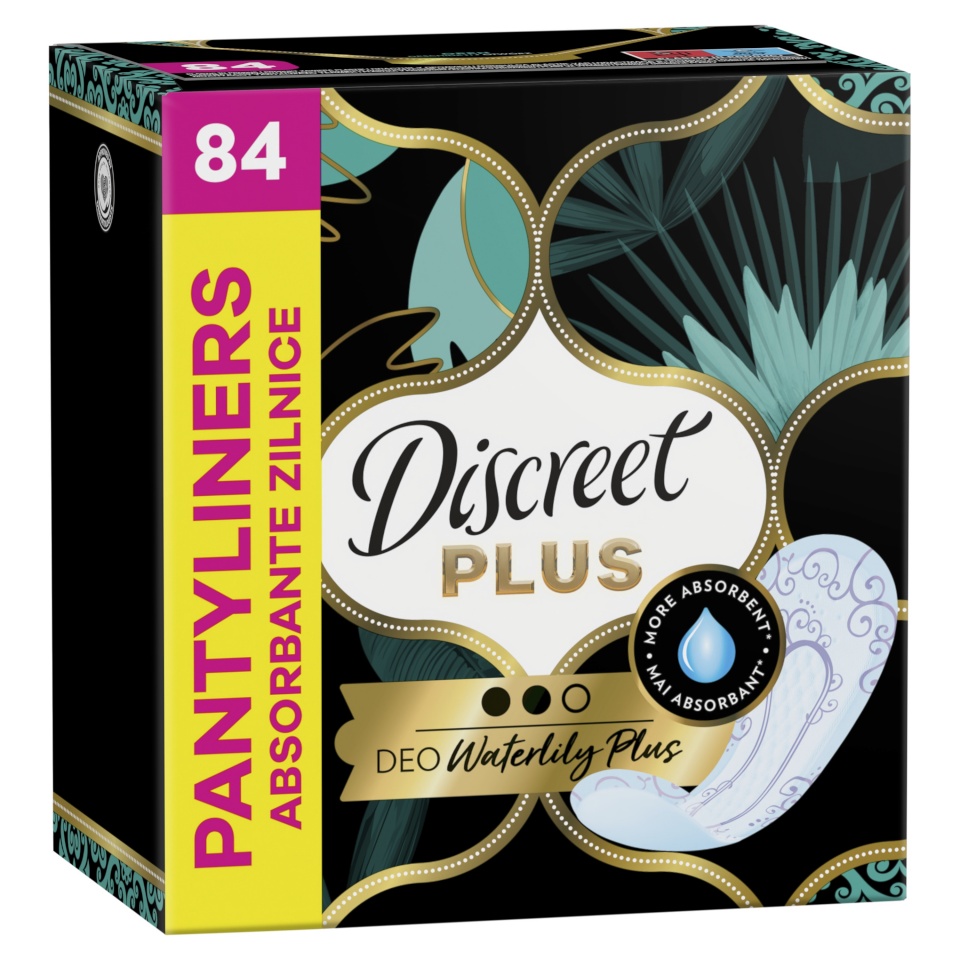 Discreet Protective Waterlily Plus DEO Pesukaitsmed, 84 tk
