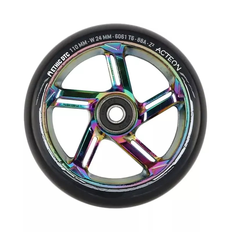 Ethic Ratas tõukerattale Acteon Wheel 110mm Rainbow