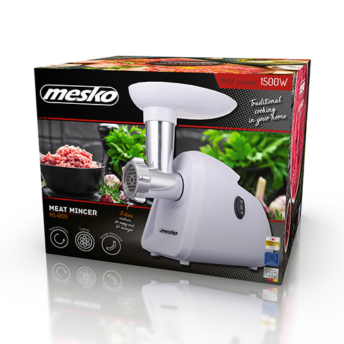 Mesko hakklihamasin Meat mincer MS 4809 350W Middle size Sieves mince Sieves poppy Sieves plunger Sausages filler
