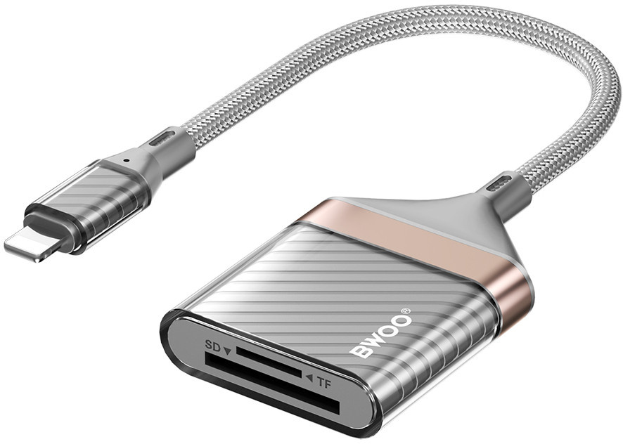 Bwoo mälukaardilugeja Lightning - SD/TF Card