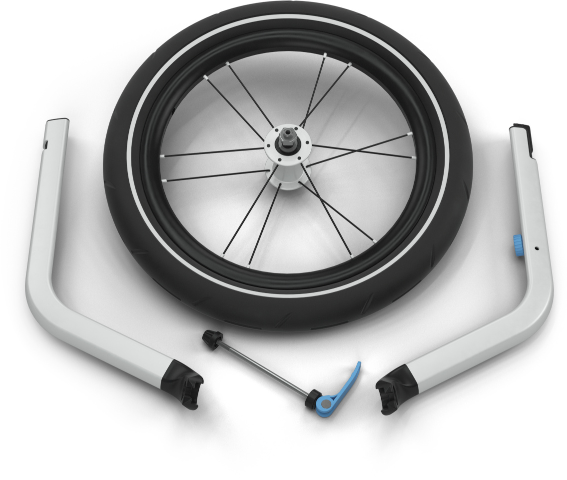 Thule jalgrattahaagis Chariot Jog Kit 1 ümberehituskomplekt, alates lapseveohaagisest kuni jooksjakäruni