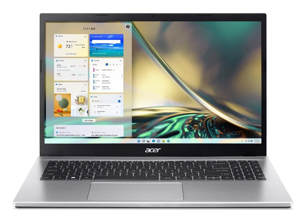 Acer sülearvuti Laptop Aspire 3 i5-1235U 15.6" inches FHD 16GB DDR4 512GB SSD DOS hõbedane