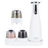 Adler Electric Salt and pepper grinder AD 4449w 7 W, Housing material ABS plastic, Lithium, Matte valge