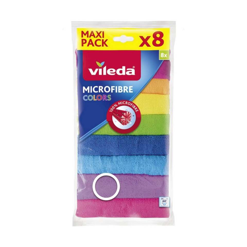 Vileda puhastuslapid Microfibre Colors Maxi Pack 8tk
