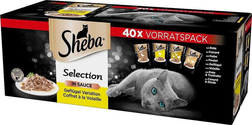 Sheba kassitoit Selection Select Slices Poultry Flavours, 85g