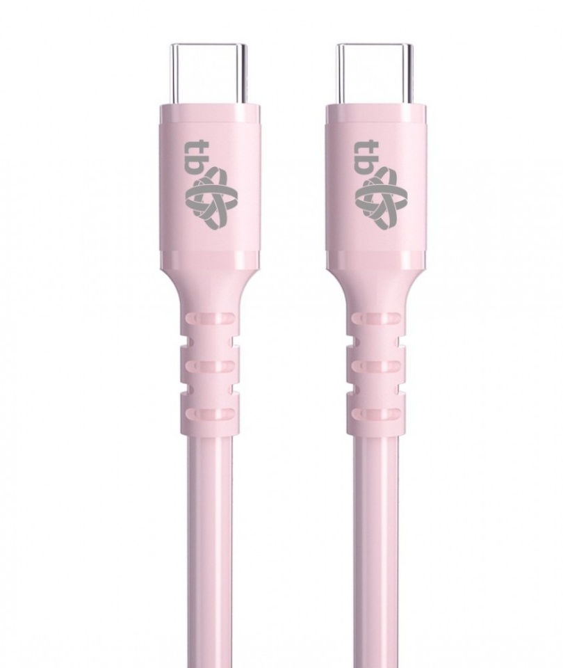 TB kaabel USB C - USB C 60W jelly Cable 1m roosa