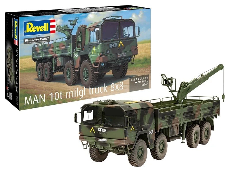 Revell Plastic model Man 10T Milgl 8x8 Truck 1/35