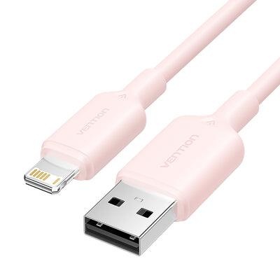 Vention laadimiskaabel Cable Usb2.0 To Lightning 1m roosa