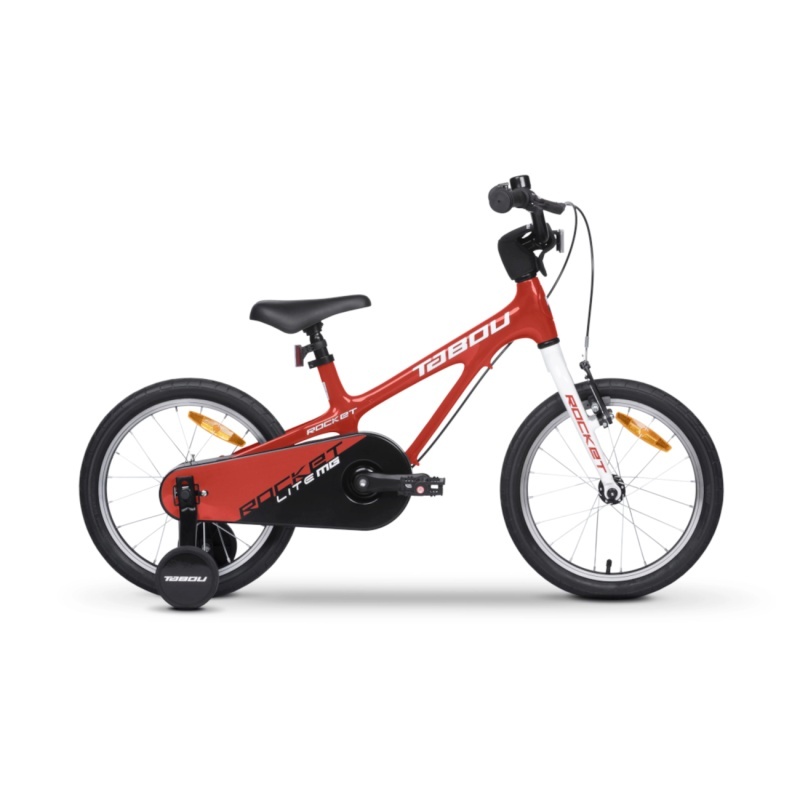 Tabou Ülikerge laste jalgratas Rocket Lite MG 2025 18", punane-valge