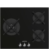 SMEG pliidiplaat PV363LN Classica, 3 x gaas, 60cm, must, faasitud serv